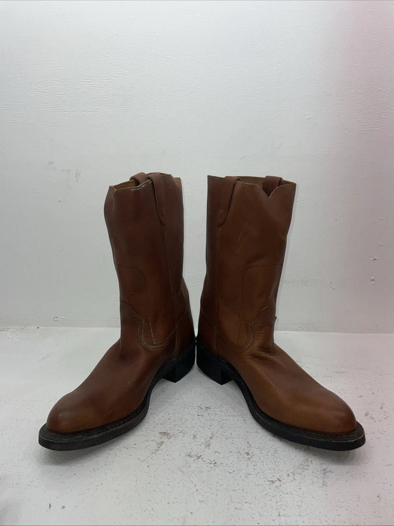 New Men’s Brown Rodeo Cowboy Boots. 9332 10.5 10 1/2 D. 7-77