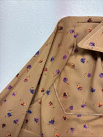 New Women’s Dickson Jenkins Orange Floral Long Sleeve Pearl Snap Size 30 MM-55
