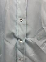 New Girls Dickson Jenkins Blue Long Sleeve Pearl Snap Size 32 CC-106