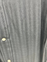New Men’s ELY Cattleman Black Designed Long Sleeve Pearl Snap 18.5 2XL X-29