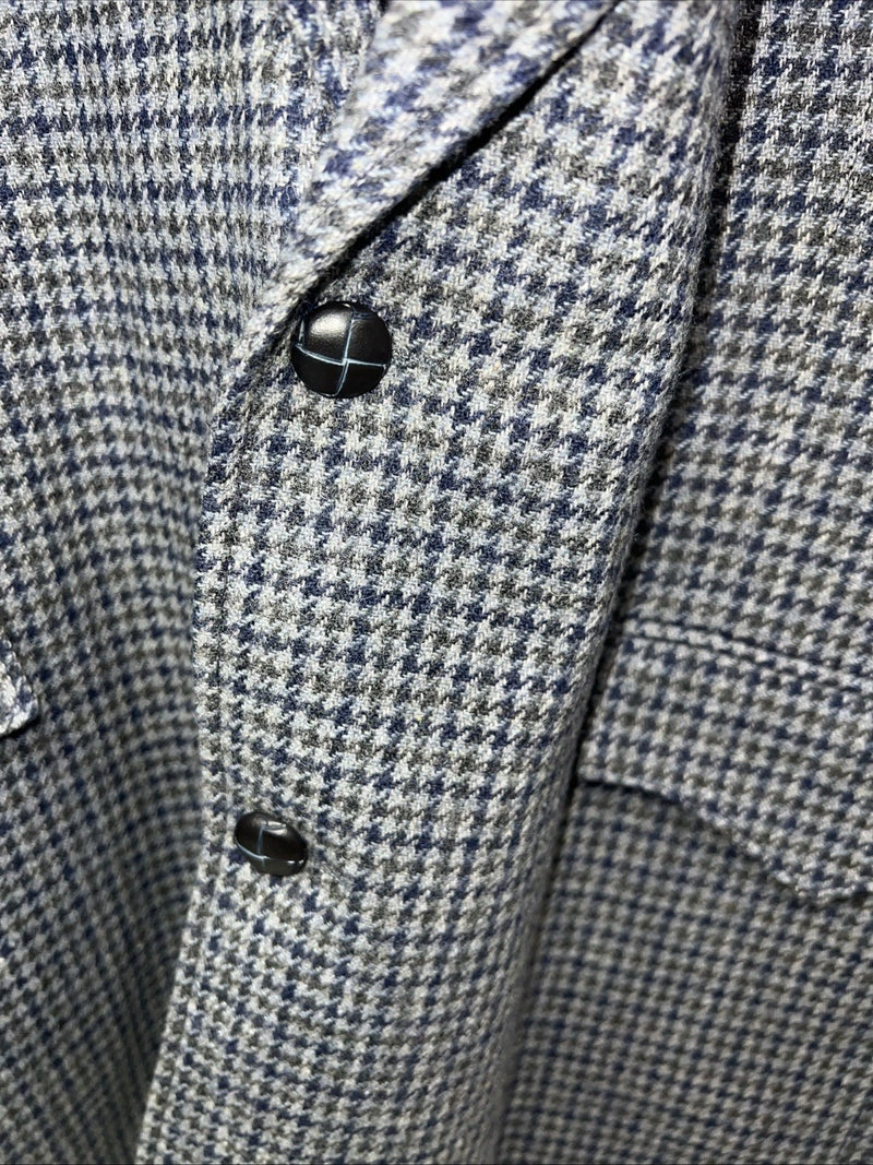 New Men’s Pioneer Wear Blue Plaid Suit Jacket 42L #12504 X-602 