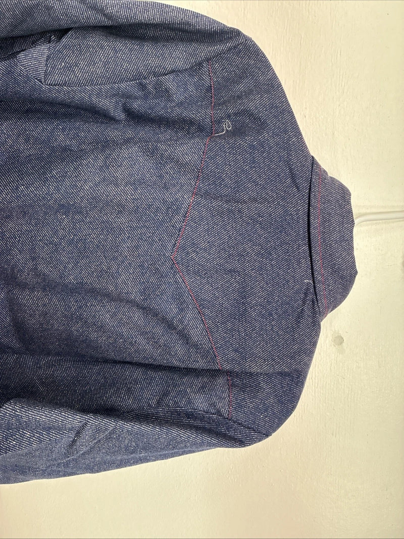New Boys Panhandle Slim Blue Jean Long Sleeve Pearl Snap Size 12 DD-114