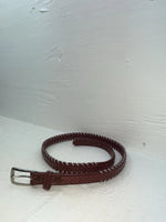 New Red Genuine Leather Tex Tan Weaved 34” Belt #02/4566 JJ-17