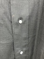 New Men’s Classix Black Long Sleeve Button Up Medium 32/33 E-79
