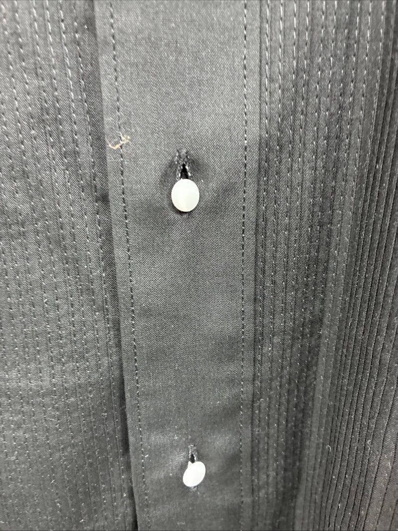 New Men’s Classix Black Long Sleeve Button Up Medium 32/33 E-79