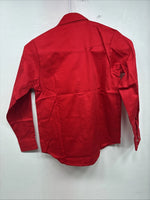 New Kids Western Express Red Long Sleeve Pearl Snap Medium LL-26