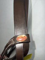 New Silver Fox Brown Draft Snaffle Bridle #20-8555-7 BB-14