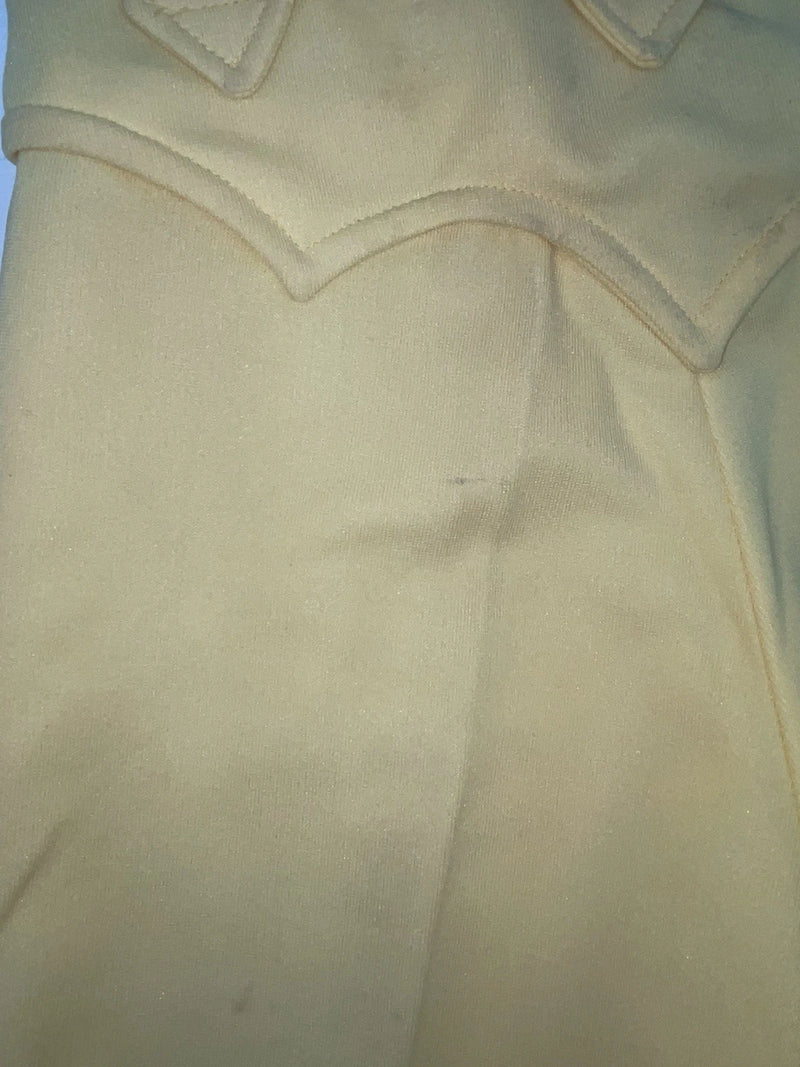 New Vintage Yellow Western Heritage Polyester Pants #G31 VV-24