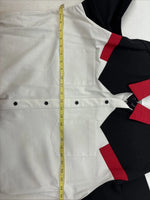 New Men’s Cowboy Threads Black Red White Long Sleeve Button Up Large MM-116