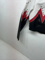New Women’s 1849 Authentic Ranchwear White Red Short Show Jacket XL WW-27