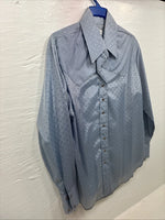 New Kids Dickson Jenkins Blue Long Sleeve Pearl Snap Size 38 CC-101