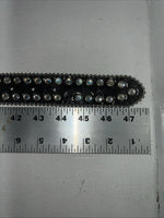 New Black Nocona Genuine Leather Bling Belt Large #N3424601 W-15