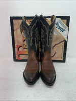 New Men’s Brown Texas Brand Cowboy Boots. 7911 9 D. 3-71