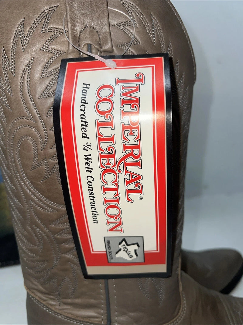 New Women’s Brown Texas Imperial Cowboy Boots. 4952 7 M. 17-55