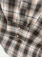 New Men’s ELY Cattleman Tan Long Sleeve Pearl Snap 3XL E-34