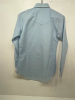 New Women’s Blue H Bar C Long Sleeve Button Up Shirt 3B-97
