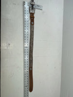 New Brown Genuine Leather Nocona Silver Bling Tooled 28” Belt #N2463448 NN-12