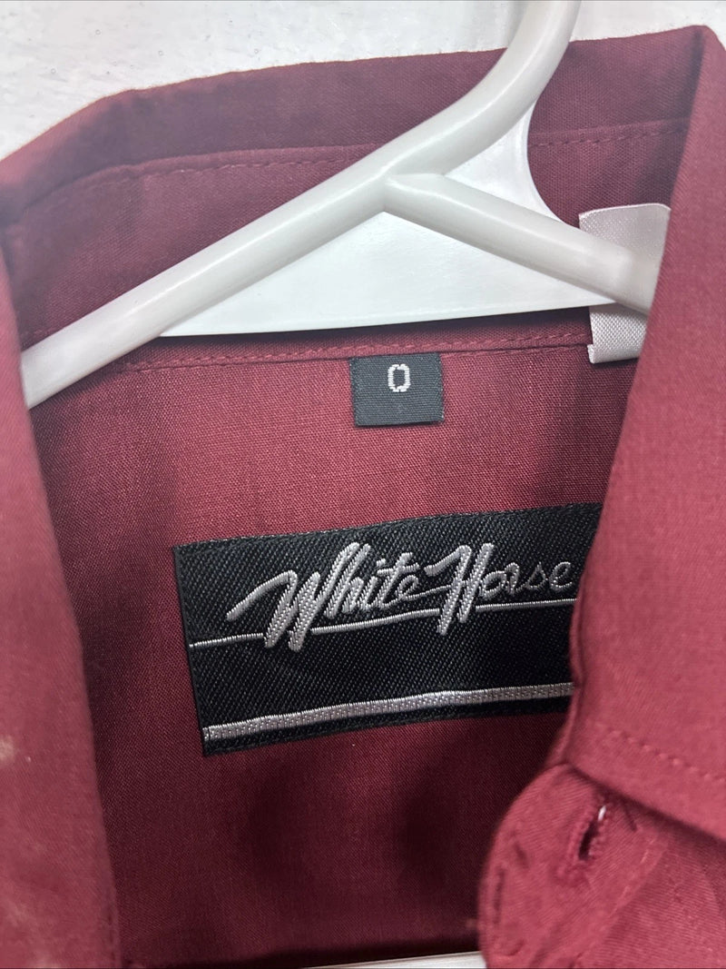 New Kids White Horse Red Long Sleeve Pearl Snap Size 0 DD-152