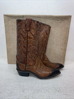 New Youth Brown Texas Brand Cowboy Boots. L 81 5 M. 2-159