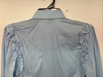 New Women’s ELY Champion Blue Long Sleeve Pearl Snap Medium KK-39