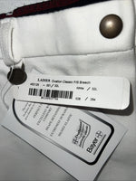 New Women’s White Ovation English Riding Breeches. 462125 32 L D-100