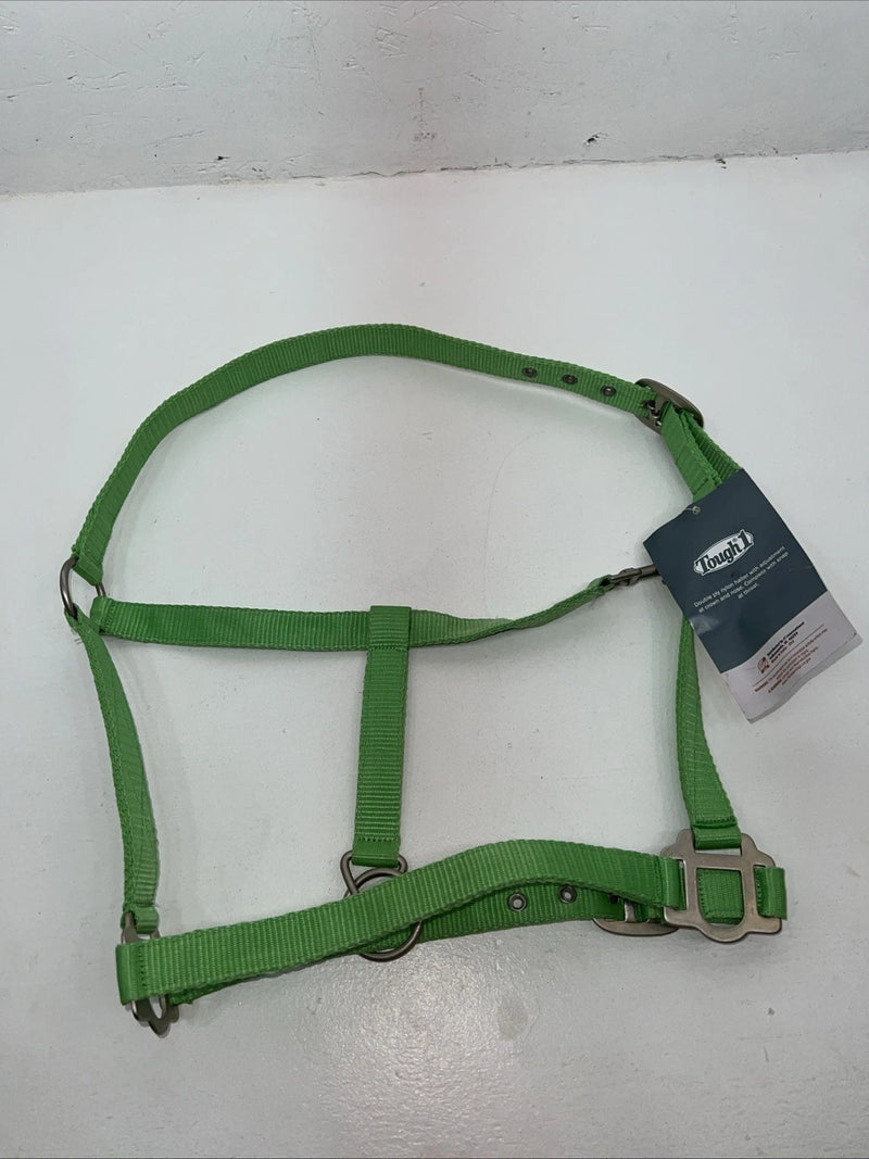 New Tough 1 Green Nylon Full Horse Halter #50-2011 3C-3