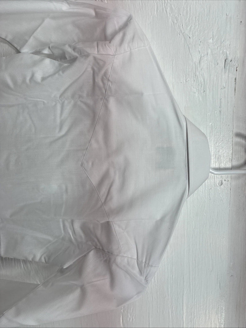 New Boys ELY Cattleman White Long Sleeve Pealr Snap Size 8 DD-49