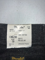 New Boys Black Denim Pro Rodeo Cowboy Cut Regular Jeans. 9/24 1/2 B-15