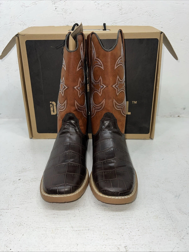 New Women’s Brown DBL BARREL Cowboy Boots.  6 M. 19-31