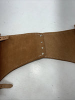 New Tough 1 Brown Leather Split Saddle Bag #61-4304 G-502