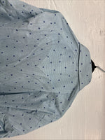 New Men’s Dickson Jenkins Blue Floral Long Sleeve Pearl Snap 17.5 XL AA-6