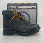 New Men’s Black Lace Up Acme Cowboy Boots. 9083 12 E W. 10-13