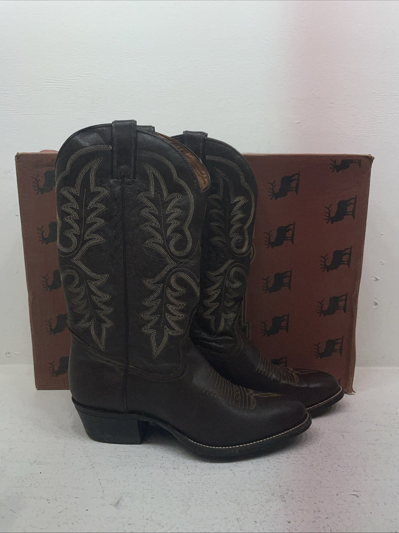 New Men’s Brown Texas Imperial Cowboy Boots. M 117 9.5 9 1-2 D. 5-40