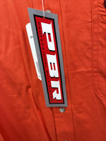 New Men’s Wrangler PBR Orange Long Sleeve Button Up XL J-27