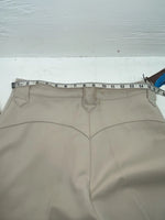 New Vintage Beige Panhandle Slim Polyester Pants #73M2216 3A-75