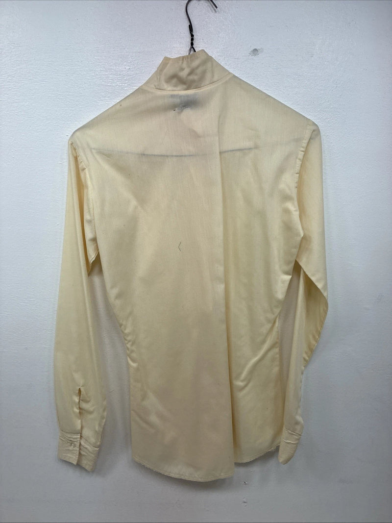 New Women’s Town And Country Yellow Long Sleeve Button Up Size 32 YY-93
