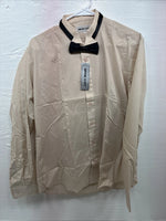 New Wayne Scott Tan Long Sleeve Button Up English Shirt Large X-77
