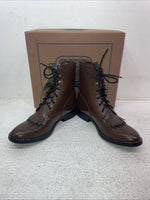 New Youth Brown Lace Up Smoky Mountain Cowboy Boots. 3040 Y 4.5 4 1/2. 22-111