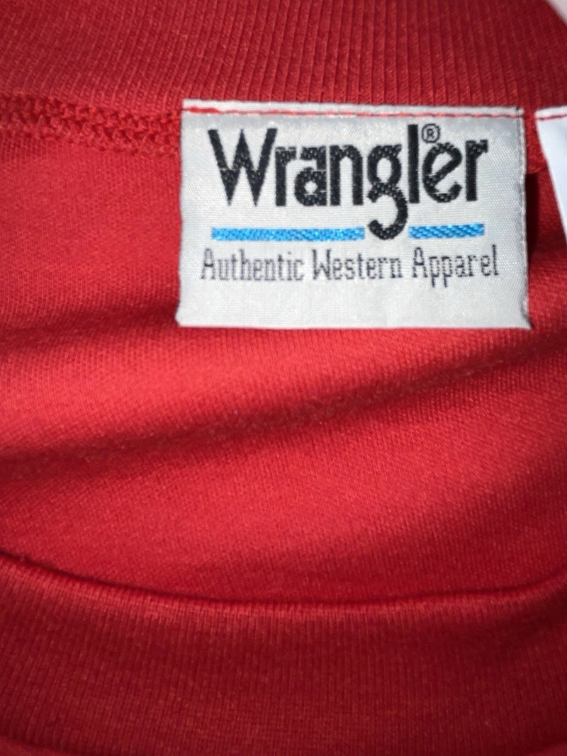 New Women’s Red Wrangler Long Sleeve Shirt L #7550AB 3B-25
