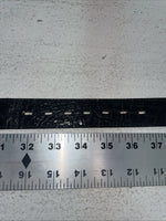 New Black Genuine Leather Dan Post Tooled Belt 34” #5820-01 Z-6