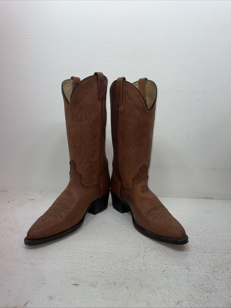 New Men’s Brown Dan Post Cowboy Boots. 2551 8.5 8 1/2 E W. 3-87