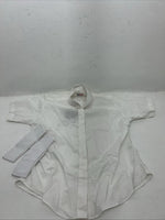 New Women’s White EQUISTAR Short Sleeve English Riding Shirt. 42 G-29
