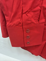New Men’s ELY Cattleman Red Western Long Sleeve Pearl Snap 17 X 35 XL T-51