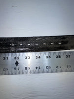 New Black Genuine Leather Stitched 34” Belt #800 Z-158
