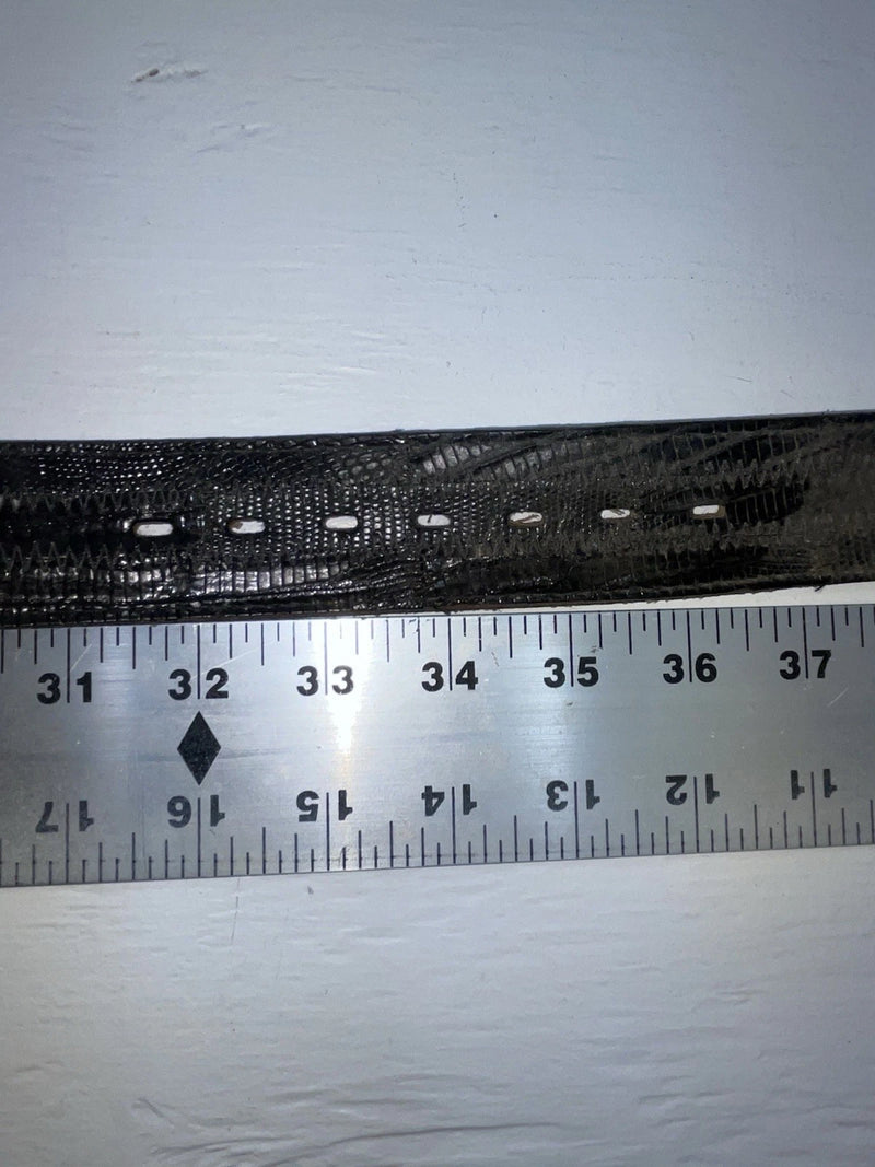 New Black Genuine Leather Stitched 34” Belt #800 Z-158