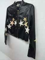 New Women Black 1849 Authentic Ranchwear long Sleeve Western show Shirt L UU-48