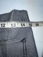 New Vintage Black And White Checkered Handler Polyester Pants #1179 SS-96