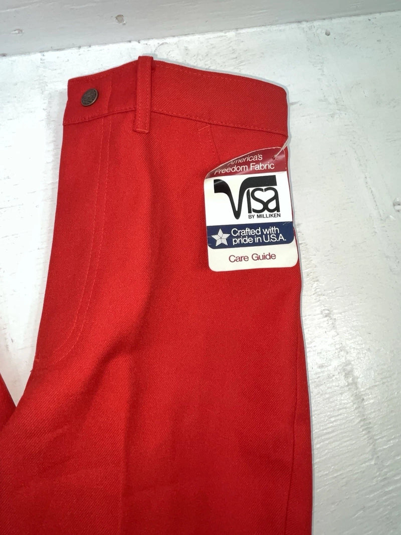 New Vintage Red Dickson Jenkins Polyester Pants #5501 3A-29