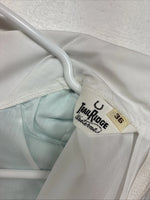 New Women’s Trail Ridge White Blue Long Sleeve Half Zip Size 36 TT-95