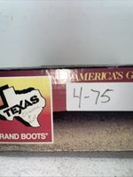 New Men’s Brown Texas Brand Cowboy Boots. 1201 9 D. 4-75